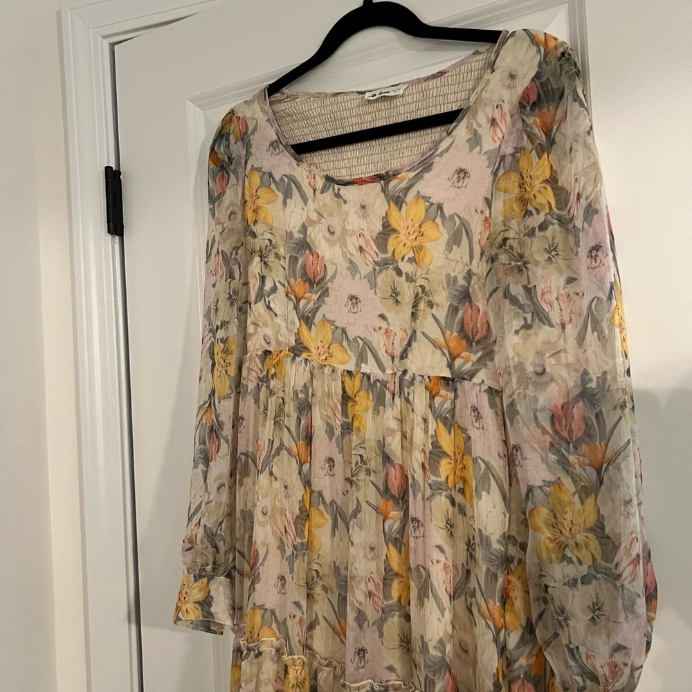 In Bloom Pastel Floral Dress